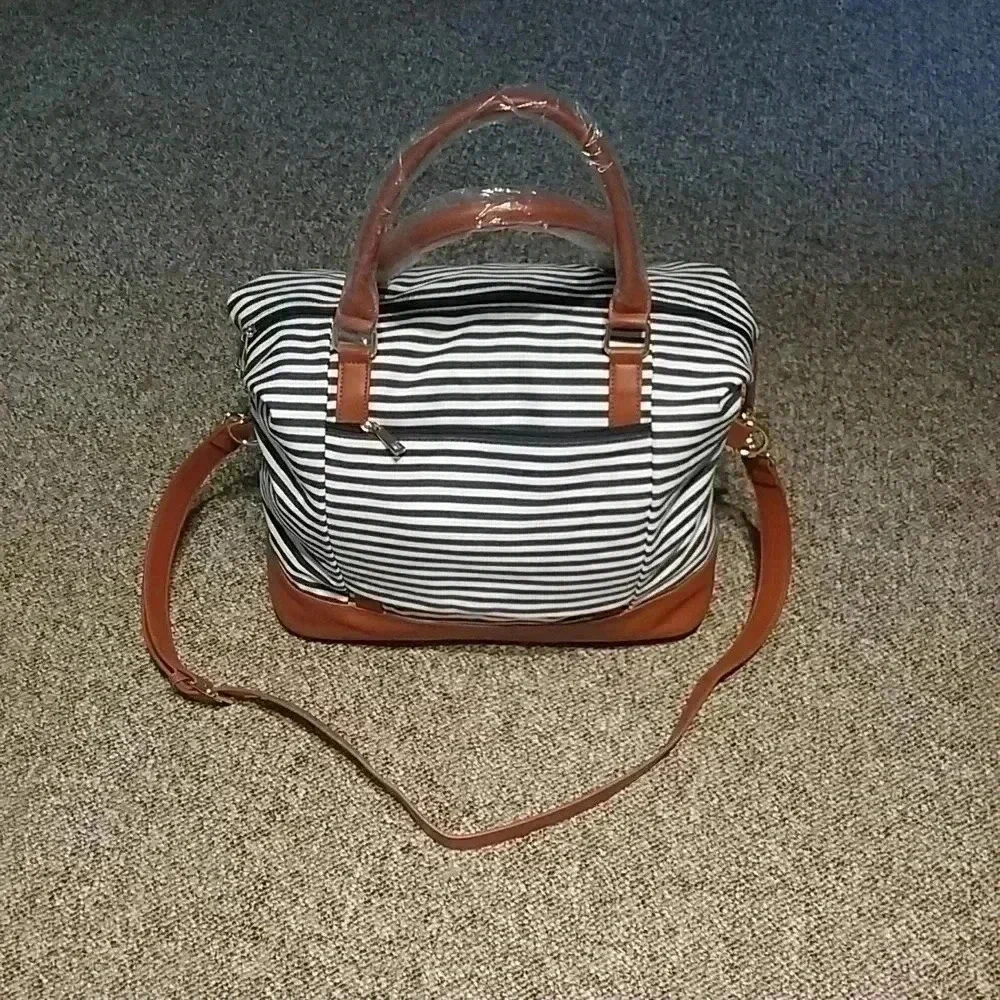 Woman ladies canvas weekend bag - Picture 3 of 7
